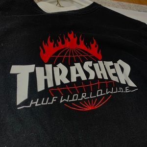 hufXthrasher tee shirt
